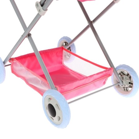 Puppet stroller No. 4, pink color with beige-5