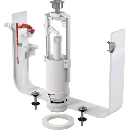 Graduation kit Alcaplast SA2000 3/8 "Chrom, with a stop button, and a side plast. Subway. 50752