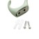 Furniture hook Cappio Heel, two -rod, green