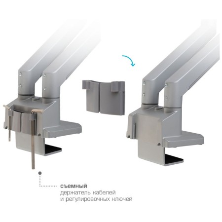 Robular bracket for 2 LED/LCD monitors ARM Media LCD-T36-2