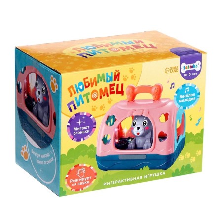 Interactive toy "Favorite pet", sound, light, color mix-6