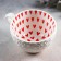 Ceramic mug "hearts", 290 ml, white color