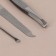 Manicure set, 5 items, in a case, black color