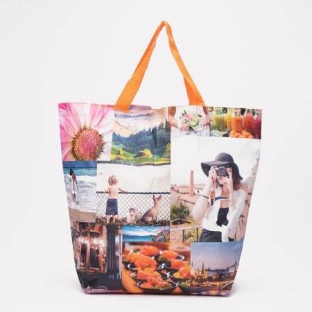 A chopper bag without a zipper, without a lining, colorful color-1