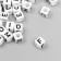 A set of beads with English letters "Astra" 6x6 mm, 150 pcs/pack