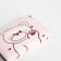 Baby wallet on the button, pink color