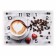 Watching clock, interior "cappuccino", 25 x 35 cm, silent
