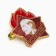 The USSR badge "is always ready" 2 cm