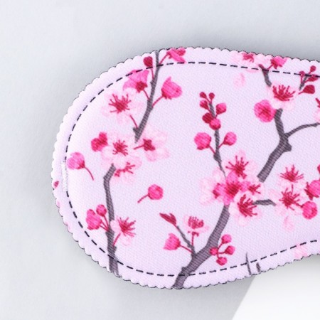 Mask for sleep "Sakura", 19.3 x 9.5 cm, pink color-1