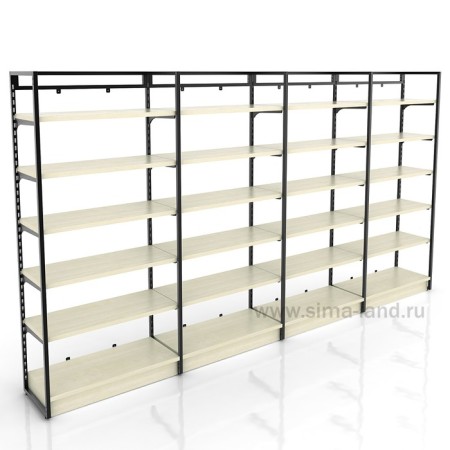 Podium-regiment of a wall-mounted rack l = 965 mm, maple color-1