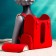 Figure "Lady with a backpack" 21x17x37cm