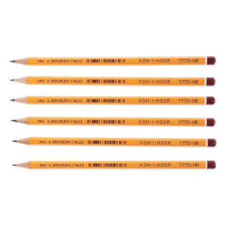 Pencil Koh-I-Noor 1770 Black Sun 2b, blackographic-4