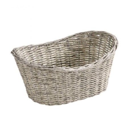 Oval basket Kesper, 28x21x13 cm, gray color