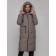 Coat insulated two -sided female, size 48, brown color