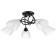 Chandelier 1086/5BK 40W E27 Black 64x64x22 cm Bayerlux