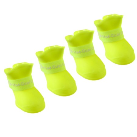 Rubber boots "All-terrain vehicle", set 4 pcs., Rr. M (sole 5 x 4 cm), yellow