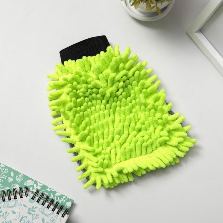 Raccoon's delicate cleaning mittens, 22 × 15 cm, 47 g, microfiber book bilateral-2