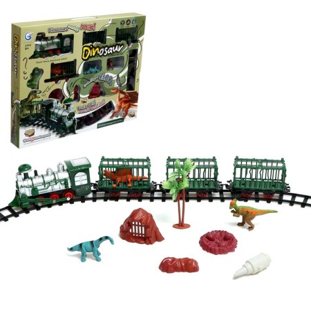 Dino train railway, smoke, dinosaurs, batteries