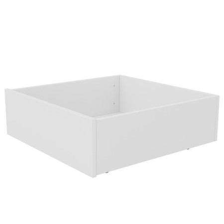 Box rolling under the Orion bed, 60 × 60 cm, white color