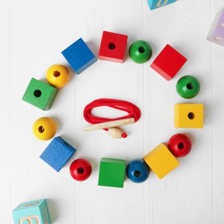 Lacing "geometric figures", 16 pcs., Mix-1