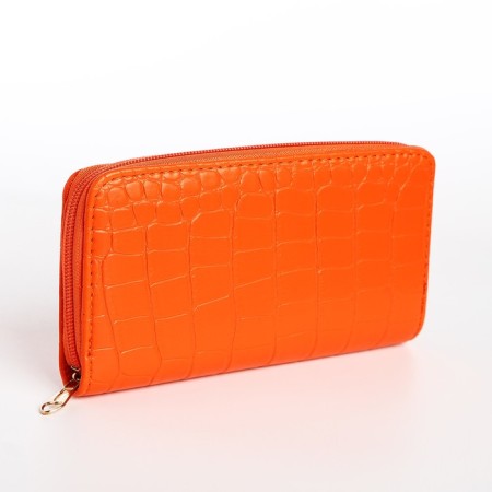 Women's wallet with lightning, orange color