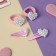 Hair set "Jeannette" (2 elastic bands, 2 invisibility) hearts