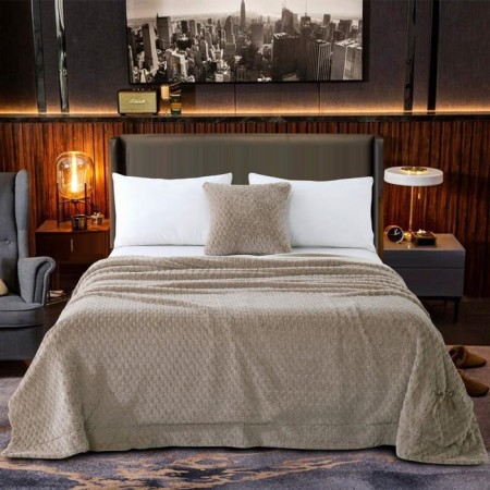 Aville cover, size 220x240 cm, beige color-3