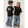 T -shirt Children's Amarobaby Stripe, height 122 cm, black color