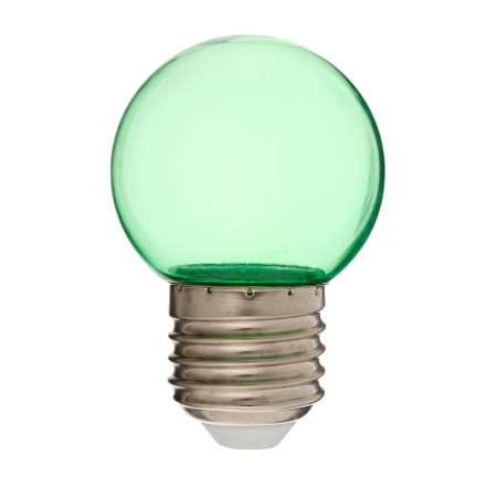 LED lamp, G45, E27, 1.5 W, for BelT-LITA, transparent, green, set 10 pcs