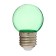 LED lamp, G45, E27, 1.5 W, for BelT-LITA, transparent, green, set 10 pcs