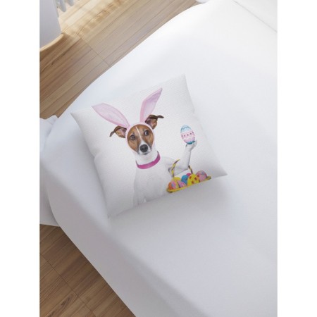 Pillowess decorative "Dog with the ears of the hare", on a zipper, size 45x45 cm-1