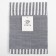 Apron Ethel "strip" Color gray, 62 x 76cm, 50% cotton, 50% p/e