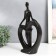 Souvenir ceramics "man and heart" black 7x18x31.5 cm
