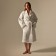Welfare Women's bathrobe SL Home: Chess "Blanc de Blanc", size S, 100% cotton, 340 g/m2