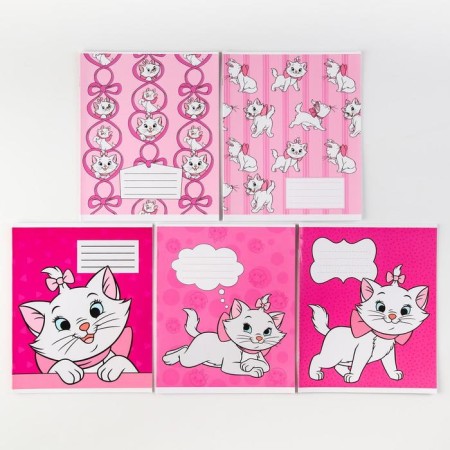 Notebook in a cage 12 sheets, 5 types of mix, cover coated cardboard, cats aristocrats-1