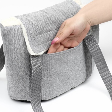 Cracking bag insulated WARM No. 1, with pocket, 35 x 16 x 25 cm, gray-4
