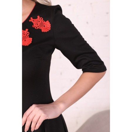 Female dress, size 50, black color-2