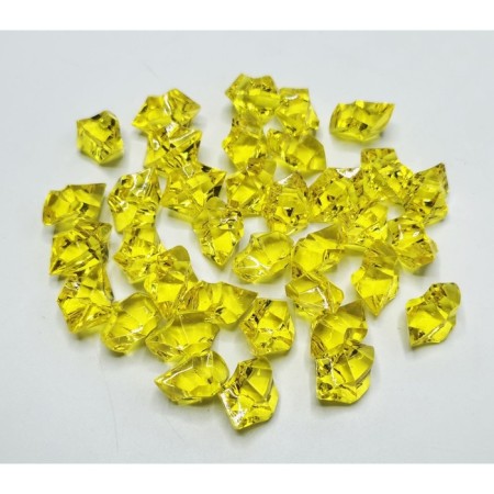 Artificial ice, 260 pcs, 25 x 18 mm, yellow-2