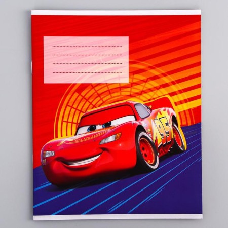 Notebook in a cage 12 sheets, 5 types of mix, cover coated cardboard, cars-8