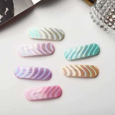 Invisibility for Herty hair (set 6 pcs) Summer Disco, 5.5 cm, mix