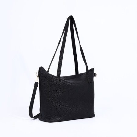 Bag Female Tout with zipper, black color-2