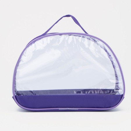 Cosmetic bag on lightning, with a pen, purple color-2