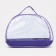 Cosmetic bag on lightning, with a pen, purple color
