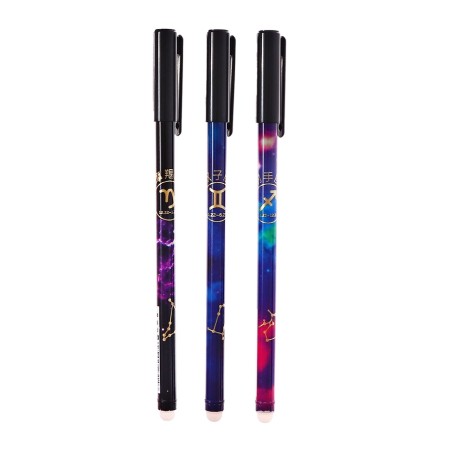 Gel handle Erased ink, 0.5 mm, blue rod, zodiac signs mix (barcode on the pcs) 10717-1