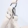 Lurch bag with lightning, external pocket, long belt, beige color