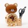 An alarm clock "Bear", discrete move, 1AA, 17 x 4 x 12 cm