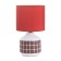Glykeria table lamp E14 40W white-red 15x15x27 cm Risalux