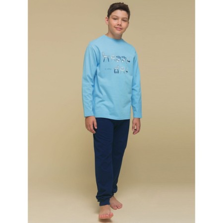 Set for boys, height 134 cm, blue color