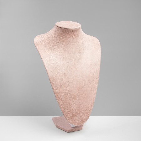 Bust for jewelry, 24 × 17 × 35 cm, pink color-2