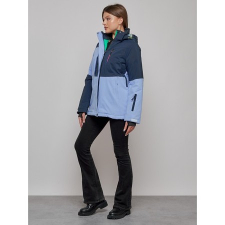 Ski jacket female, size 44, purple color-1